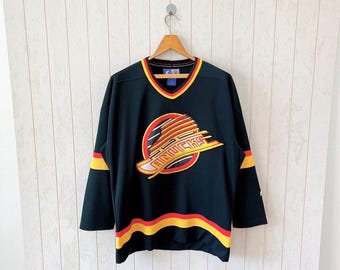Camiseta de titular vintage de los Vancouver Canucks de los años 90 (talla M)