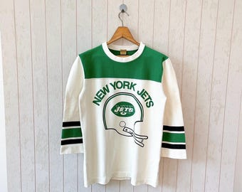 Camiseta vintage do New York Jets: camiseta de futebol americano da NFL dos anos 80/90, tamanho M
