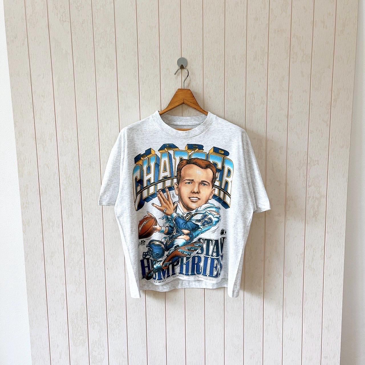 Vintage 1990s San Diego Chargers Cropped T-shirt/ Stan Humphries