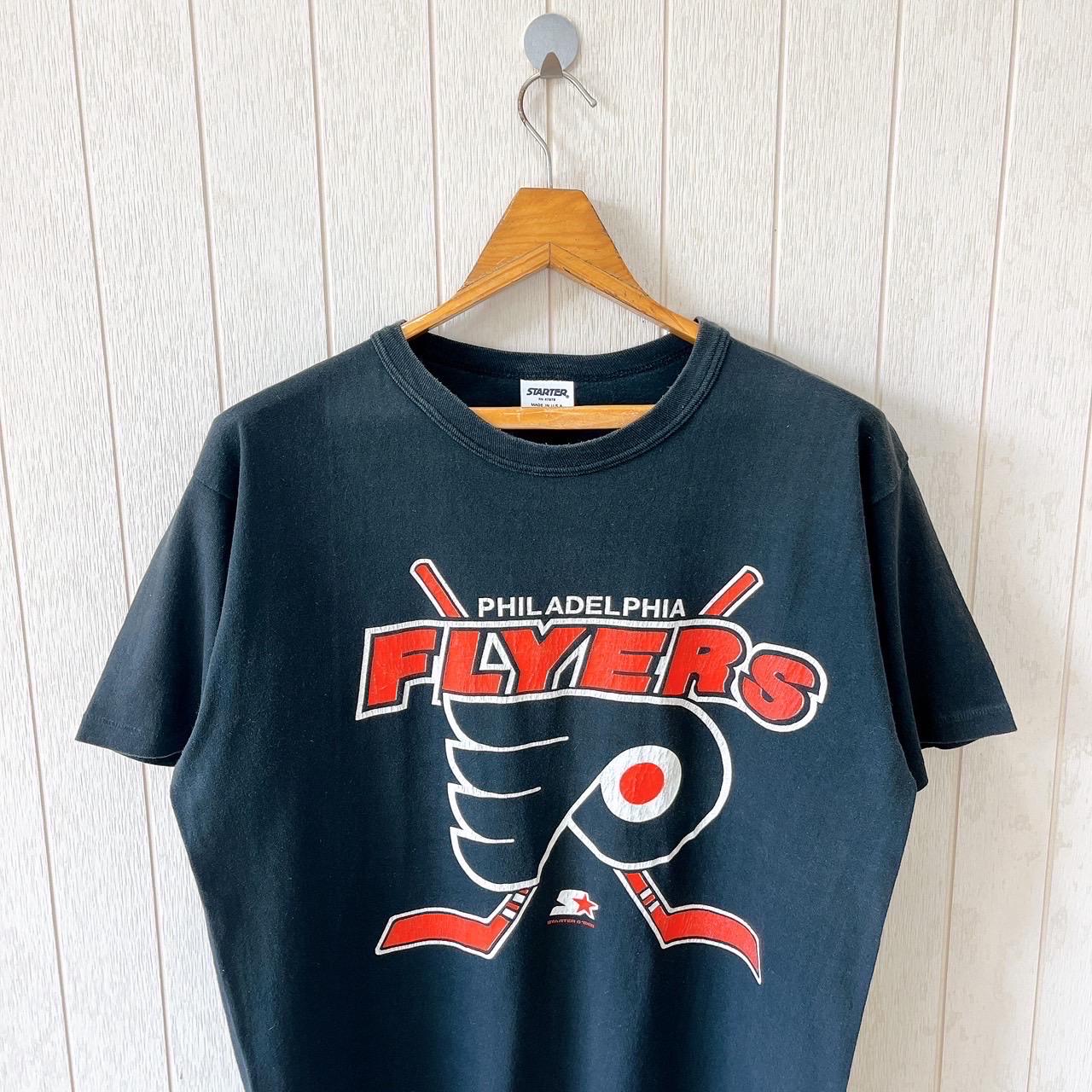 Vintage 80s Philadelphia Flyers T-shirt: Starter NHL Tee, Made in 