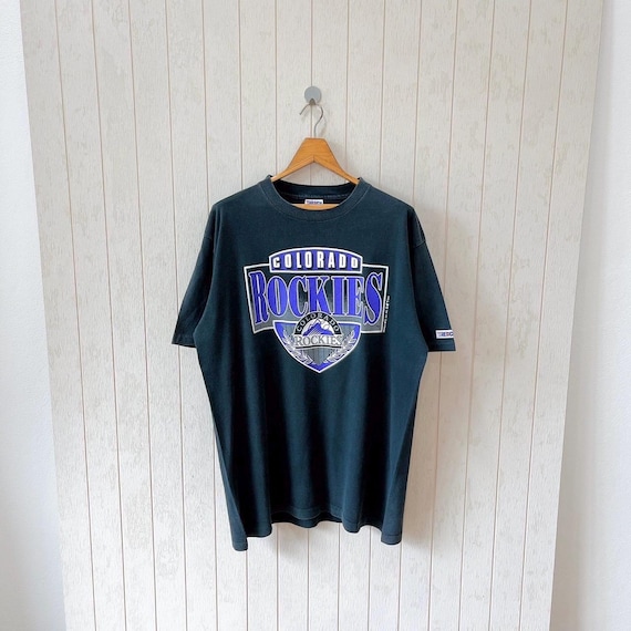 Vintage 1990s Colorado Rockies T-shirt/ MLB/ Trench Ultra USA