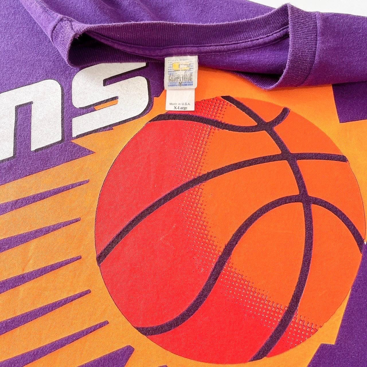 T-shirt Vintage Phoenix Suns Années 90 - Noir, Taille L, Coton, Style Rétro Basketball