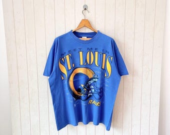 Vintage 90s St. Louis Rams T-shirt - Delta Made - Size XL - Etsy