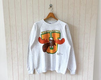 Vintage 90s Bullwinkle Sweatshirt: Whatsamatta University, Santee
