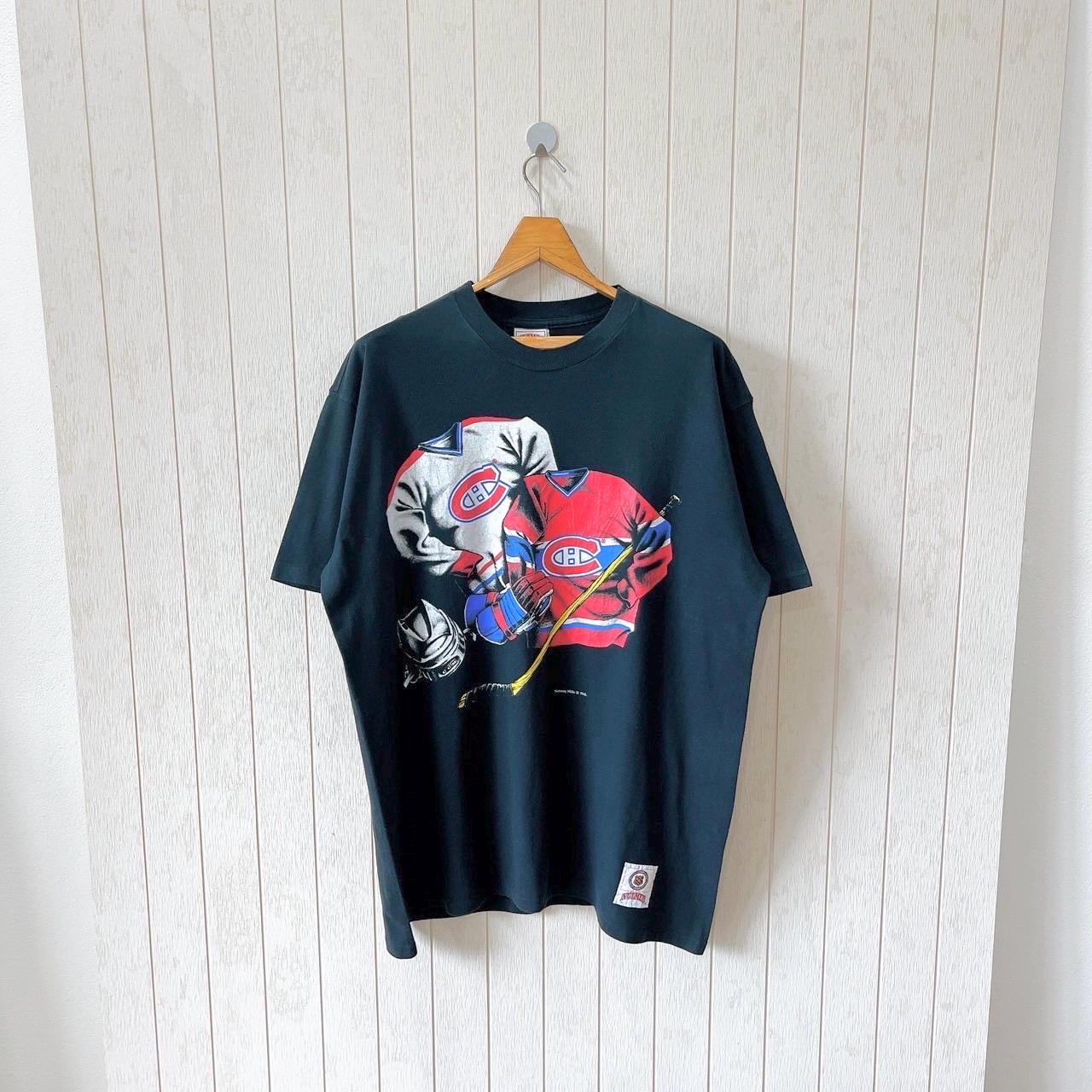 Vintage 90s Montreal Canadiens T-shirt: Nutmeg Mills NHL, Size L