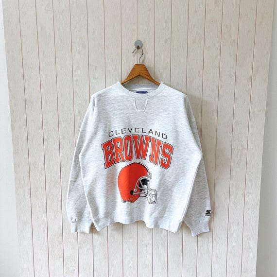 Vintage 90s Cleveland Browns Starter Sweatshirt - NFL Gray Size M