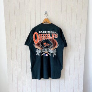 Vintage 90s Baltimore Orioles t-shirt/ vintage 90s Orioles MLB t-shirt/ vintage Nutmeg made in USA t-shirt/ size XL