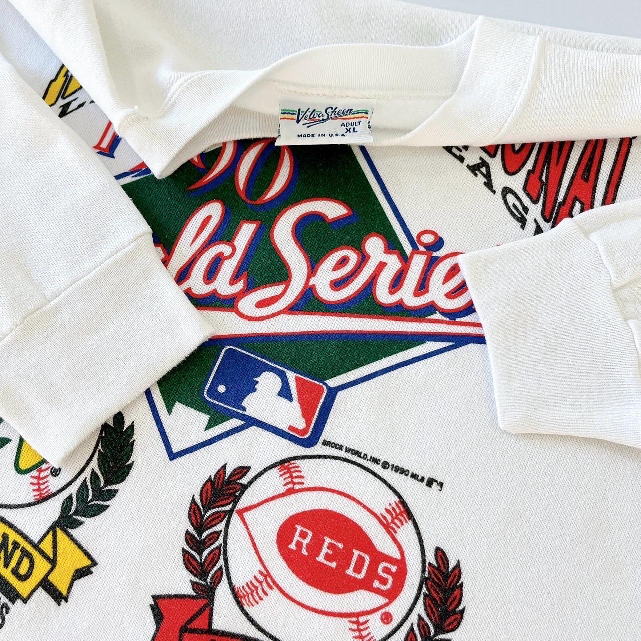 Vintage 1990s Oakland Athletics Vs Cincinnati Reds Sweatshirt