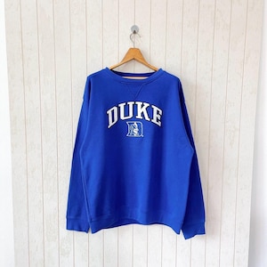 Vintage Duke University/ Vintage 00s Blue devils NCAA/ vintage Genuine stuff sweatshirt/ size L