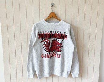 Vintage 90s USC Gamecocks Sweatshirt - Tultex - Size L