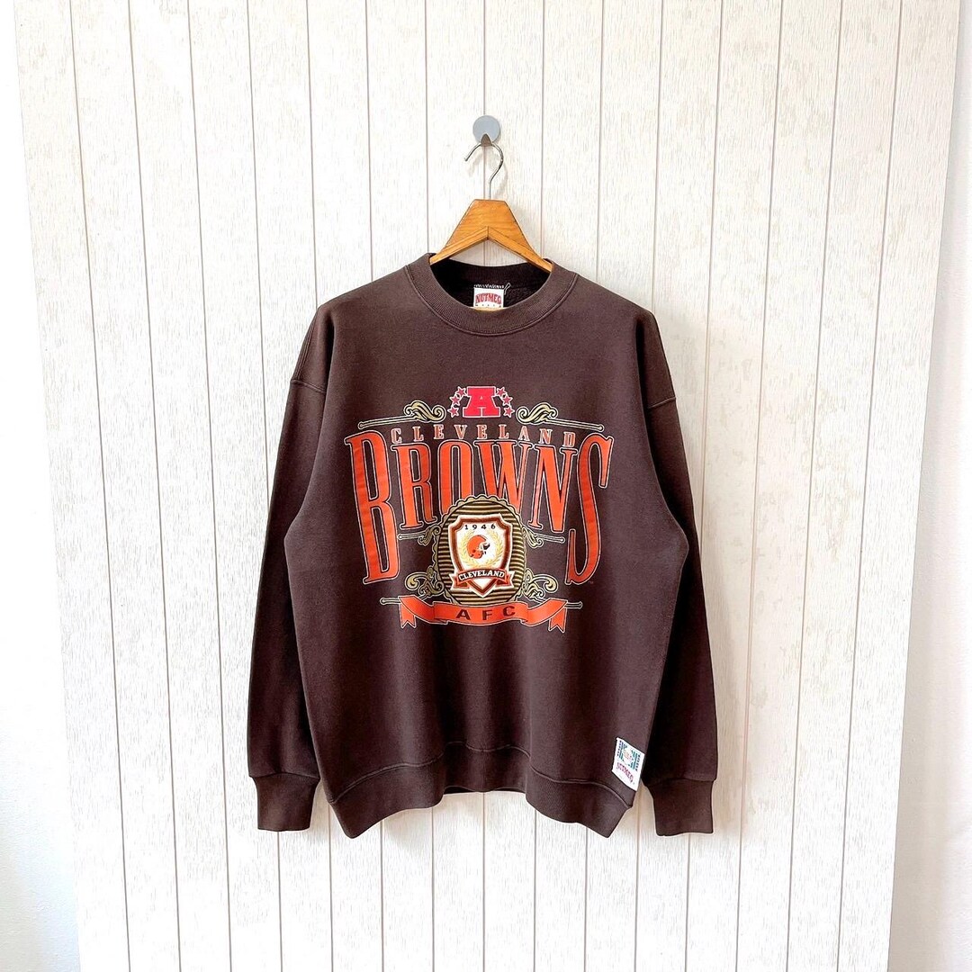 Vintage 1990s Cleveland Browns NFL Sweatshirt/ Nutmeg Mills USA