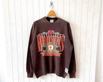 Vintage 1990s Cleveland Browns NFL Sweatshirt/ Nutmeg Mills USA