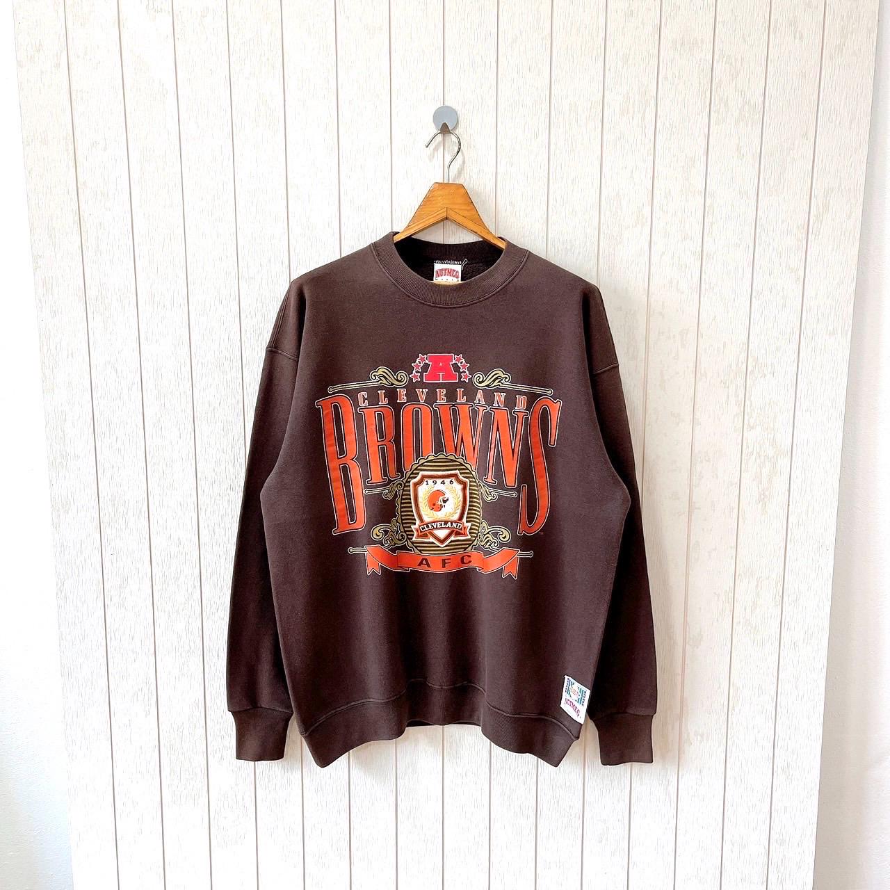 Vintage 1990s Cleveland Browns NFL Sweatshirt/ Nutmeg Mills USA