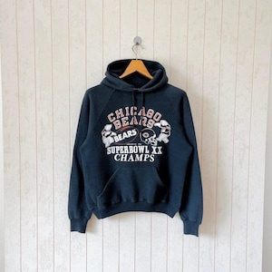 Vintage 80s Chicago Bears hoodie/ vintage 1986 Bears NFL hoodie/ size 38-40