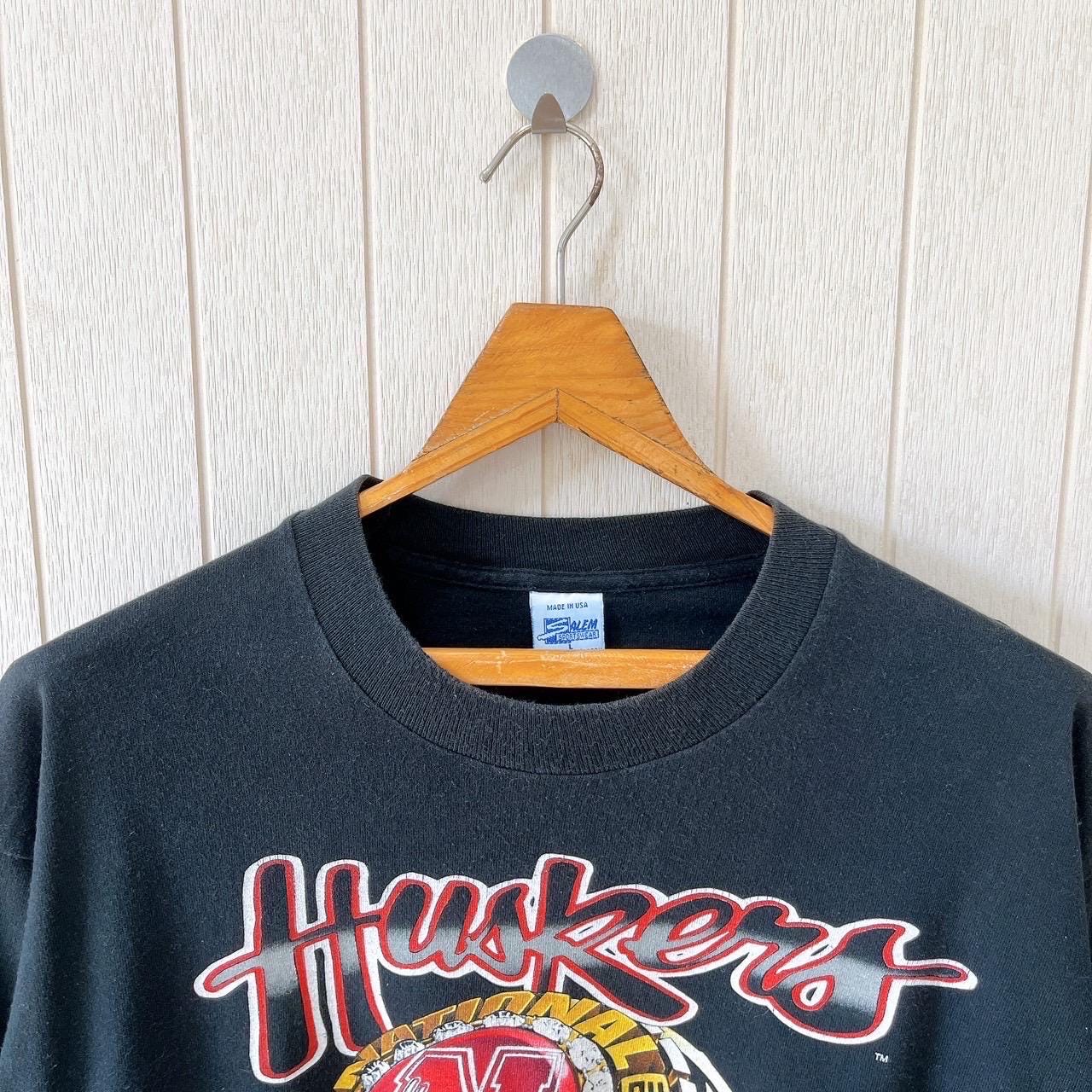 Vintage 90s Nebraska Huskers T-shirt - NCAA - Salem Sportswear 