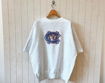 Vintage North Carolina Tar Heels-sweater: NCAA-grijze trui (XL)