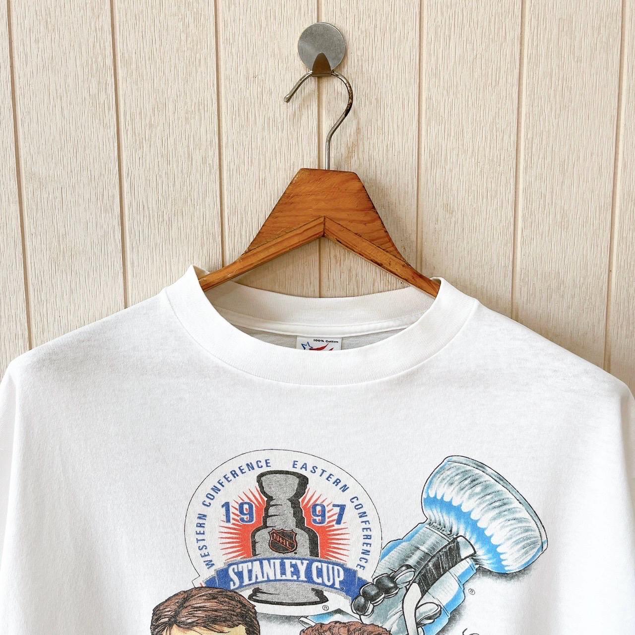 90s USA製 NHL Philadelphia Flyers T-Shirt Vintage 1990s Philadelphia Flyers T-shirt/ NHL/ Caricature/ All