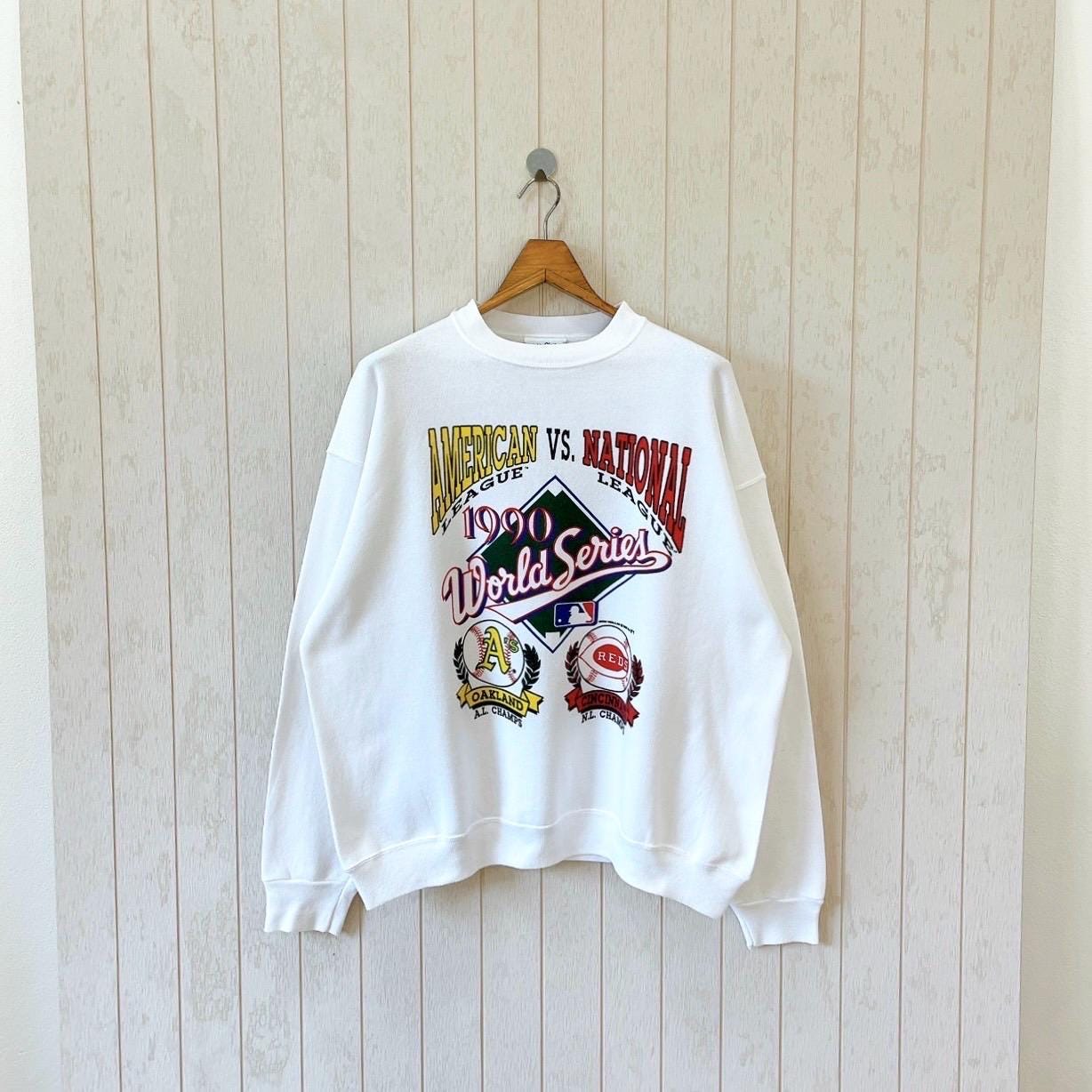 Vintage 1990s Oakland Athletics Vs Cincinnati Reds Sweatshirt