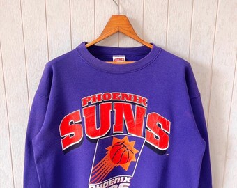 Vintage 90s Phoenix Suns Sweatshirt: Nutmeg Mills NBA Purple