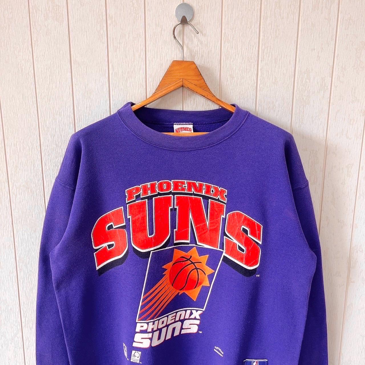 Vintage 90s Phoenix Suns Sweatshirt: Nutmeg Mills NBA Purple