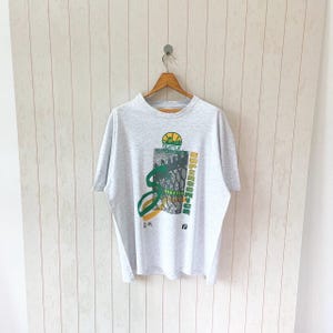 Vintage 90s Seattle Supersonics T-Shirt: Hanes NBA Tee, Size XL