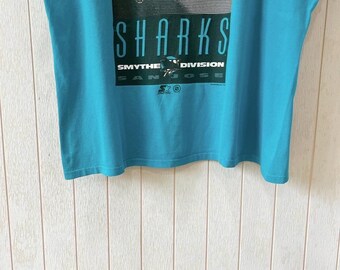 Vintage 90s San Jose Sharks T-shirt: Starter NHL Tee, Size L - Etsy