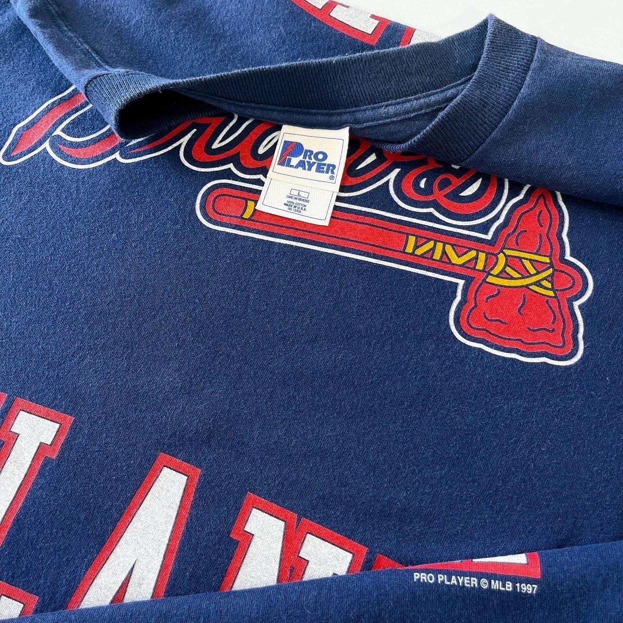 Vintage 90s Atlanta Braves T-shirt: MLB Pro Player Tee, Made in