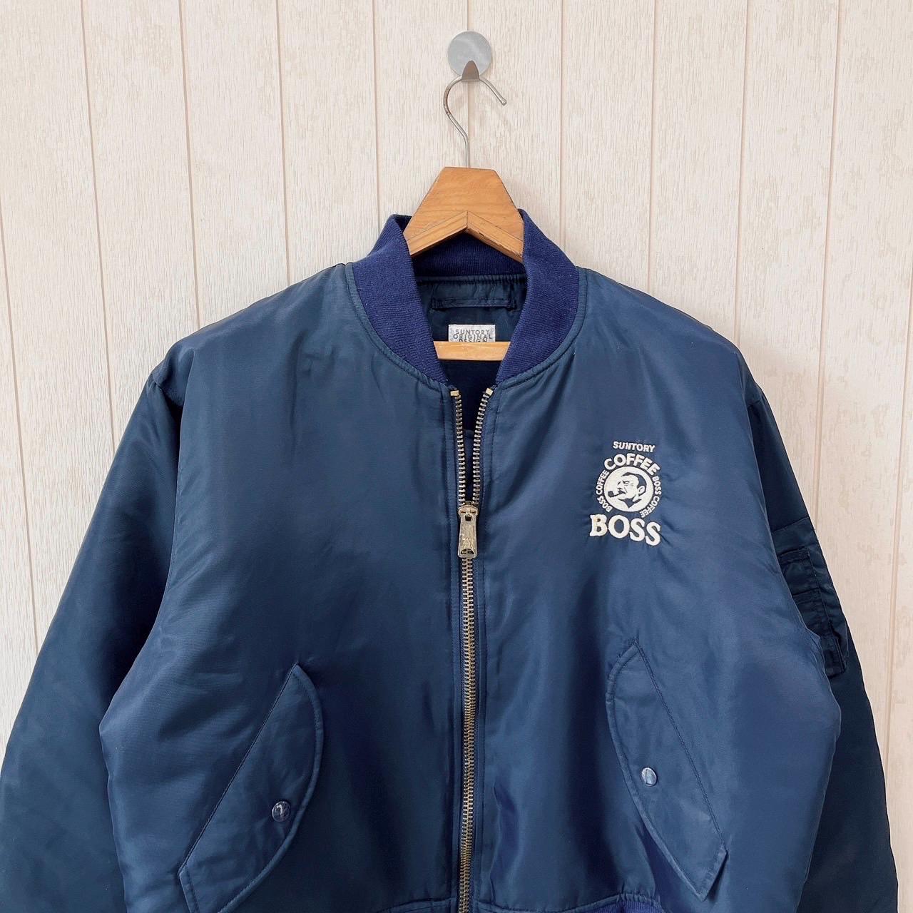 SUNTORY COFFEE BOSS ナイロンスタジャン 90s ビンテージ Vintage 90s Suntory Coffee Boss Reversible Varsity Jacket