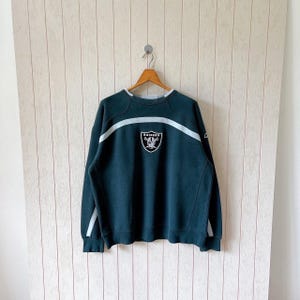Vintage 00s Raiders sweatshirt/ vintage Y2K Raiders NFL sweatshirt/ vintage NFL official X Reebok sweatshirt/ size M