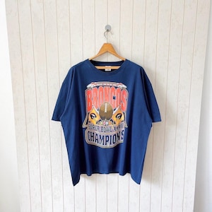 Vintage 90s Denver Broncos T-Shirt -  NFL Football - Starter/ size XL