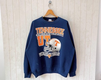 Vintage 90s Tennessee sweatshirt/ vintage Tennessee Volunteers football sweatshirt/ vintage Bike made in USA sweatshirt/ size XXL