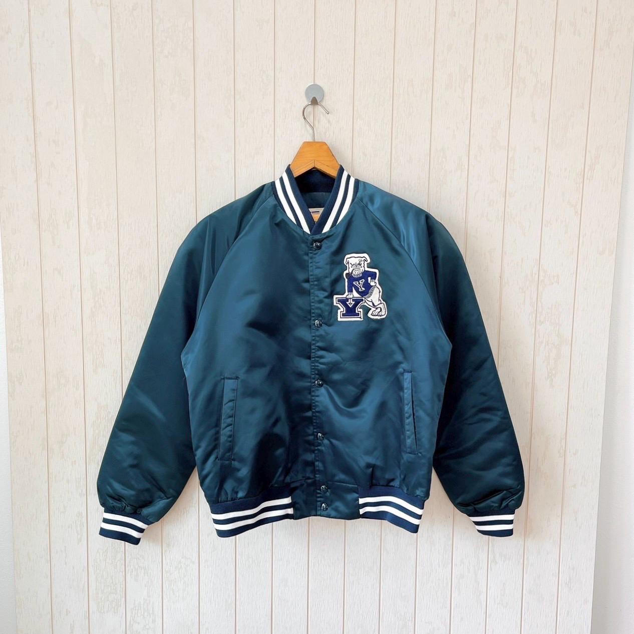 Vintage 90s Yale Bulldogs Bomber Jacket - Chalk Line Made in USA