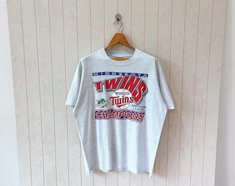 Vintage 90s Minnesota Twins T-shirt: Screen Stars, Made in USA