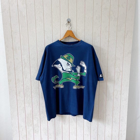 Vintage 90s Notre Dame Fighting Irish T-shirt - Starter NCAA XL - Etsy