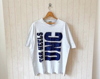 Camiseta vintage de los Tar Heels de la UNC de los años 90 - NCAA de Carolina del Norte - Talla XL