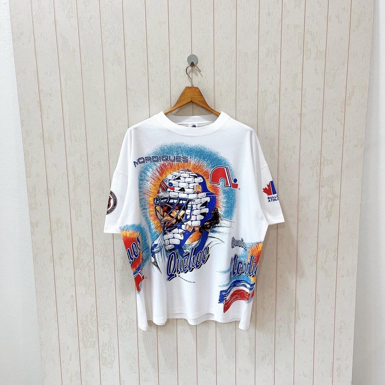 Vintage 1990s Quebec Nordiques T-shirt/ NHL/ Bulletin Athletic