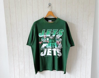 Camiseta vintage dos anos 90 do New York Jets - NFL Football - Sport Attack/tamanho GG