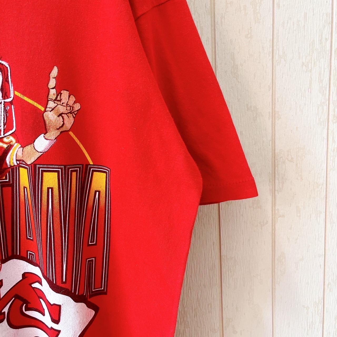 90年代ヴィンテージ カンザスシティ・チーフス Tシャツ：ジョー 