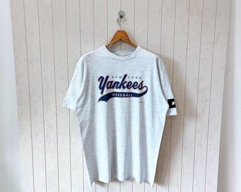NY Yankees ヴィンテージ ゲームシャツ Vintage 1988 New York Yankees MLB Baseball Spell Out Graphic