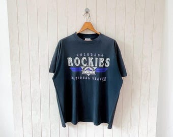 Vintage 1990s Colorado Rockies T-shirt - MLB - Trench USA/ Size XL 