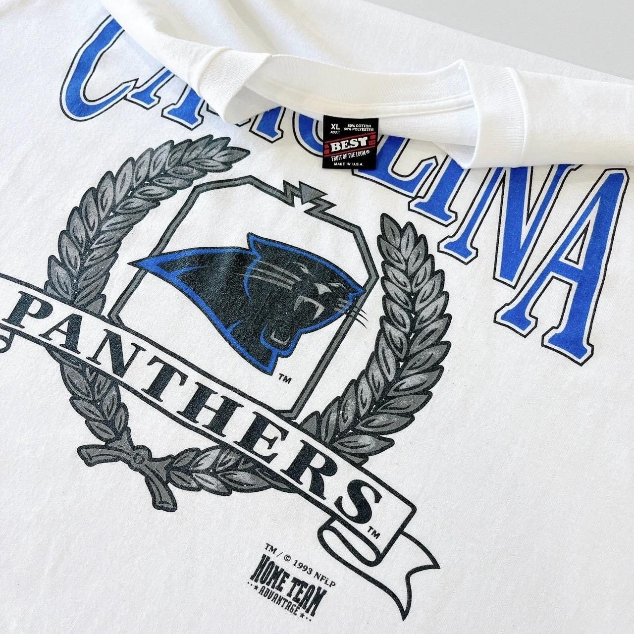 Vintage 90s Carolina Panthers T-shirt/ NFL/ Fruit of the Loom (XL