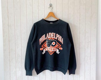 Vintage Philadelphia Flyers Black Sweater Medium Philadelphia