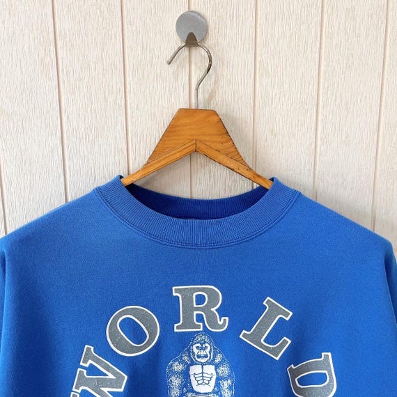 Vintage 1990 World Gym Sweatshirt/ Columbus Ohio/ Hanes/ L - Etsy