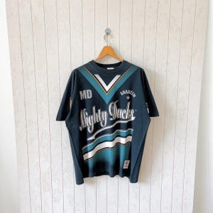 Vintage 90s Anaheim Mighty Ducks t-shirt/ vintage 90s Mighty Ducks NHL t-shirt/ vintage Nutmeg mills t-shirt/ size XL