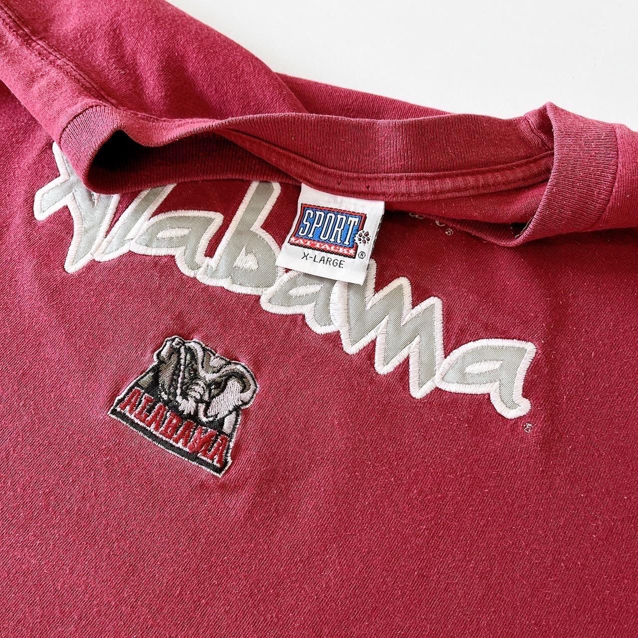 90年代ヴィンテージ アラバマ クリムゾンタイド 刺繍Tシャツ (XL 