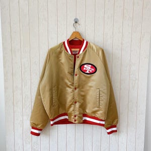 Vintage 90s San Francisco 49ers Jacke / Vintage NFL Bomberjacke / Made in USA / Vintage Locker Line Jacke / Größe L