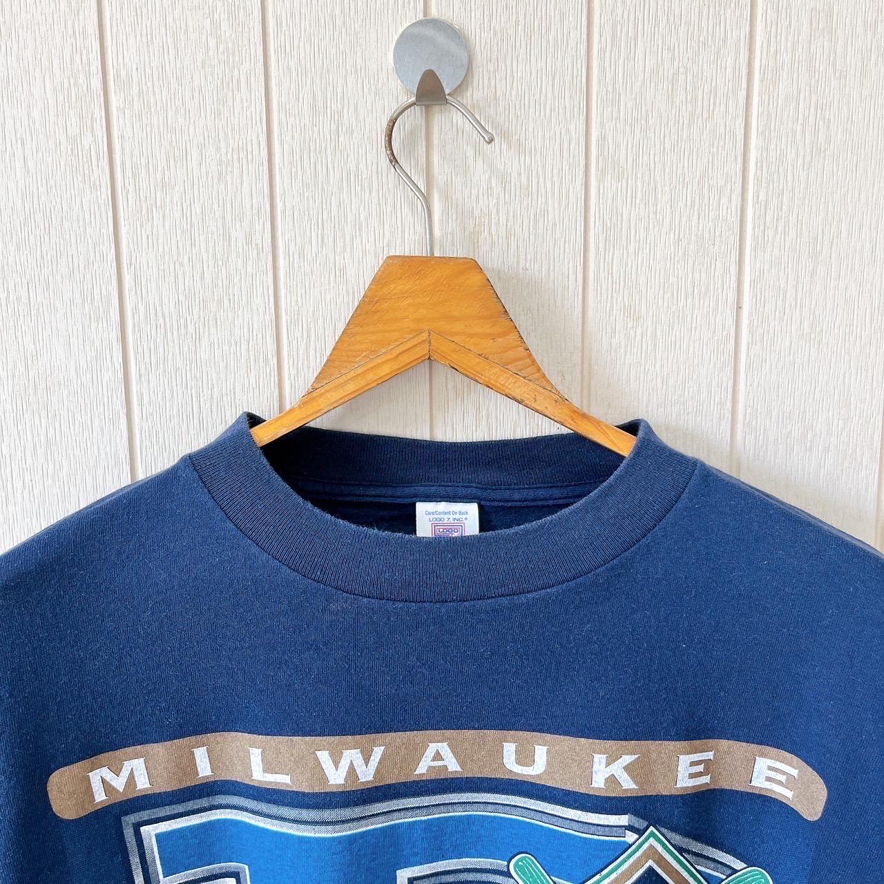 90年代ヴィンテージミルウォーキーブルワーズTシャツ：ロゴ7 MLB 