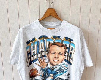 Vintage 1990s San Diego Chargers Cropped T-shirt/ Stan Humphries