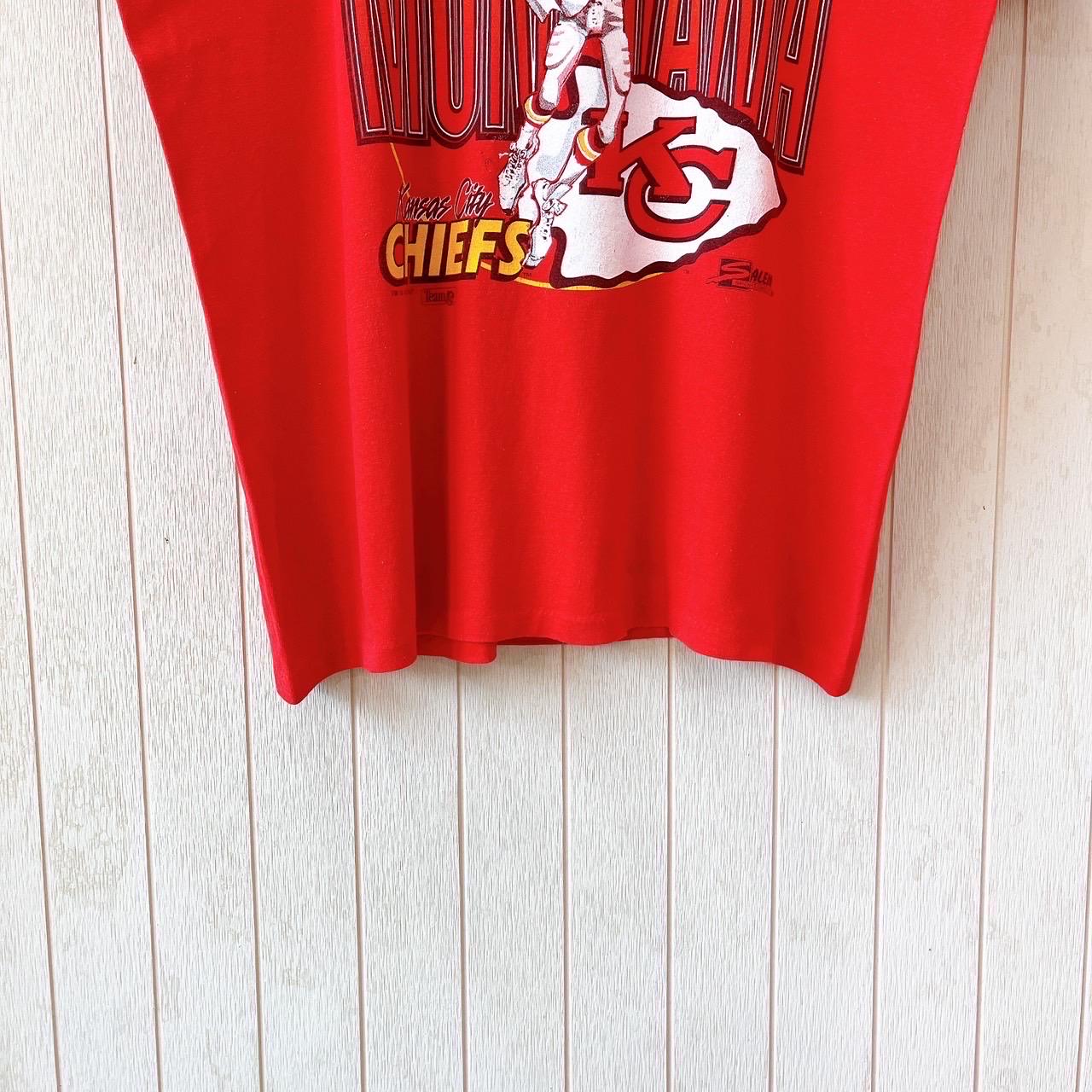 90年代ヴィンテージ カンザスシティ・チーフス Tシャツ：ジョー 