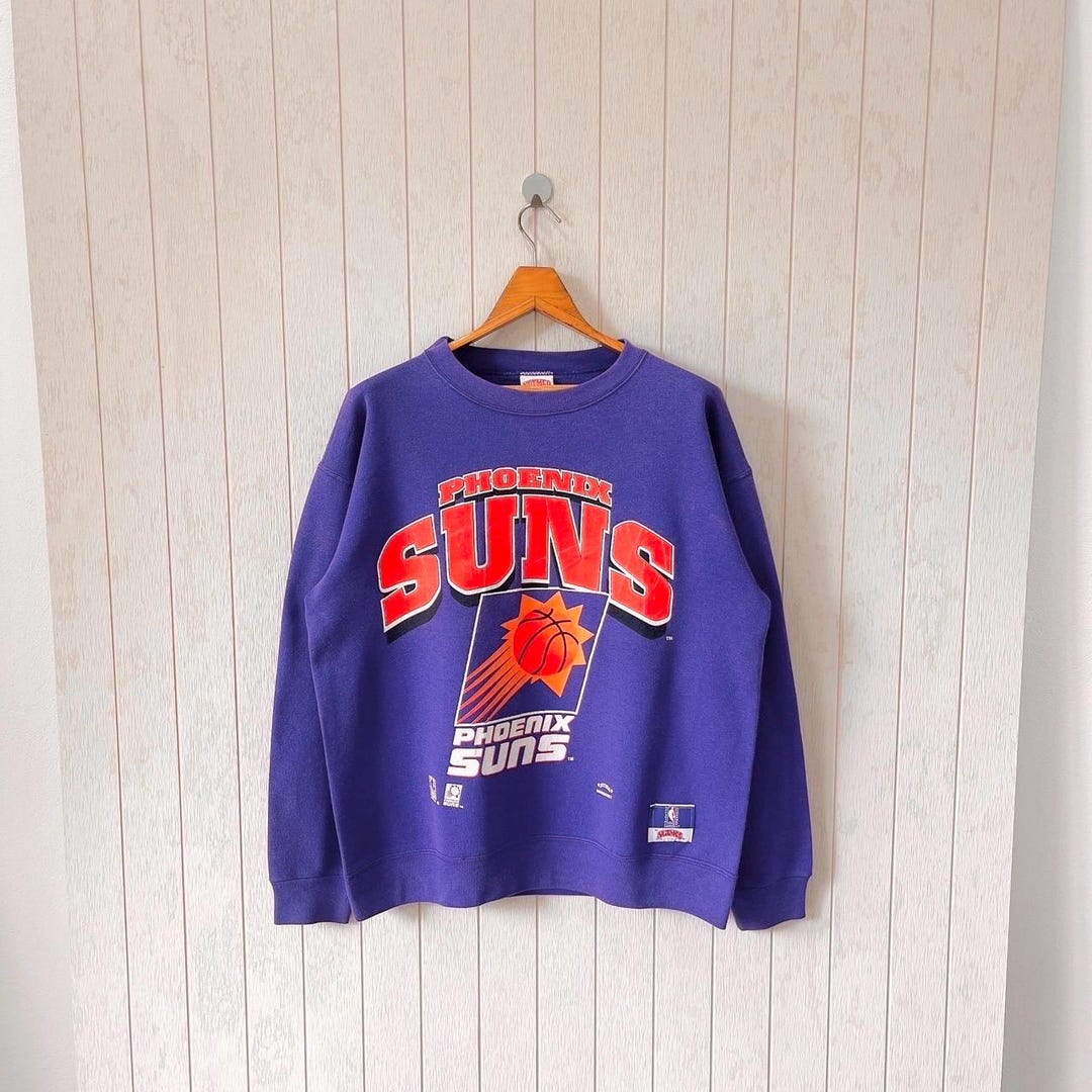 Vintage 90s Phoenix Suns Sweatshirt: Nutmeg Mills NBA Purple